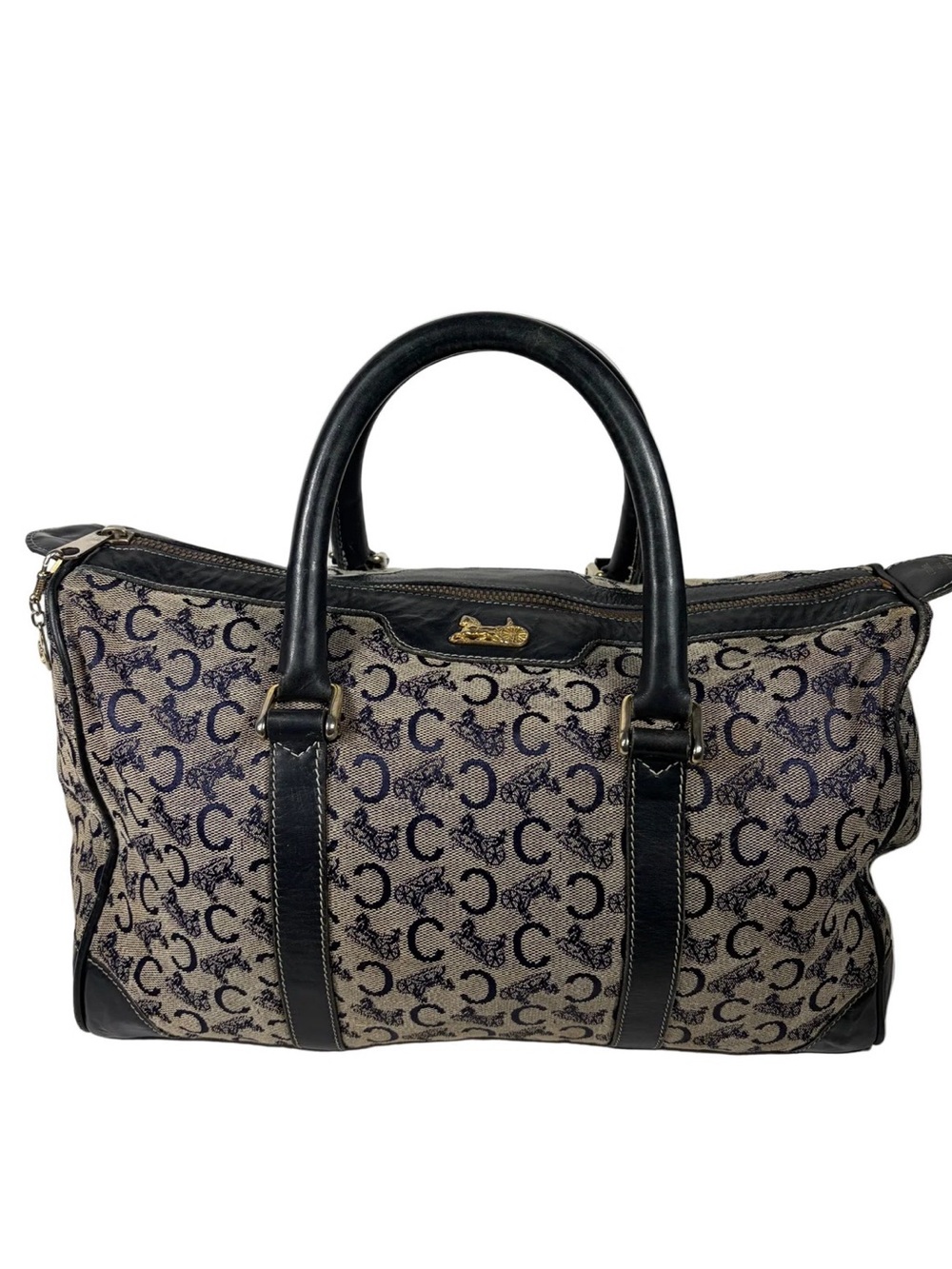 Authentic Vintage Celine C Sulky Monogram Boston Bag - Picture 1 of 12